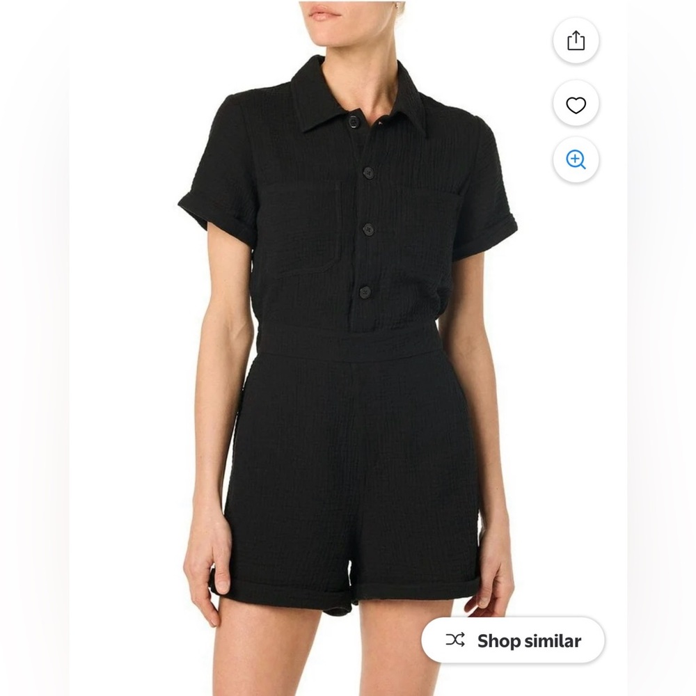 NWOT- JOE'S JEANS Women's Gauze Romper, Black, XS